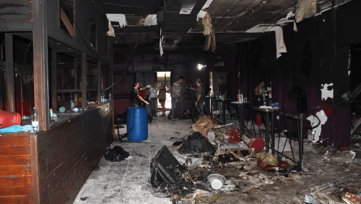 fire at the Pulse nightclub in Kočani